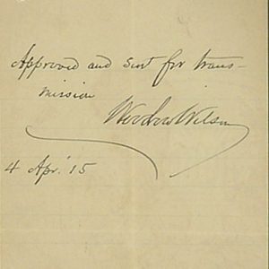 Wilson, Woodrow (ON HOLD)